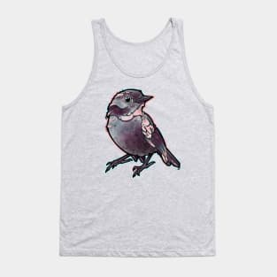 cute bird, pink and grey Tank Top